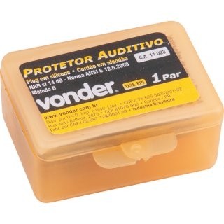 Protetor Auditivo Silicone Pvc - Vonder