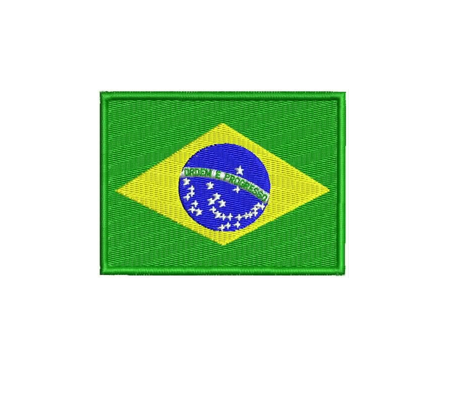 PatchsPatch Bandeira do Brasil Cia Militar c/velcro - emborrachado