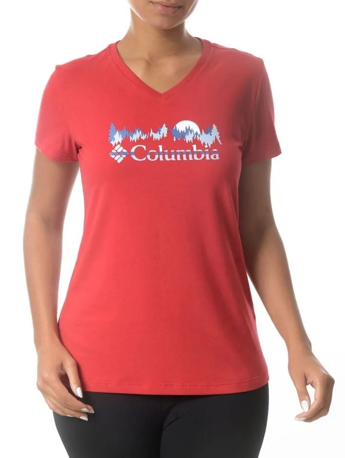 Camiseta Columbia Moonrise Fem - Vermelha 