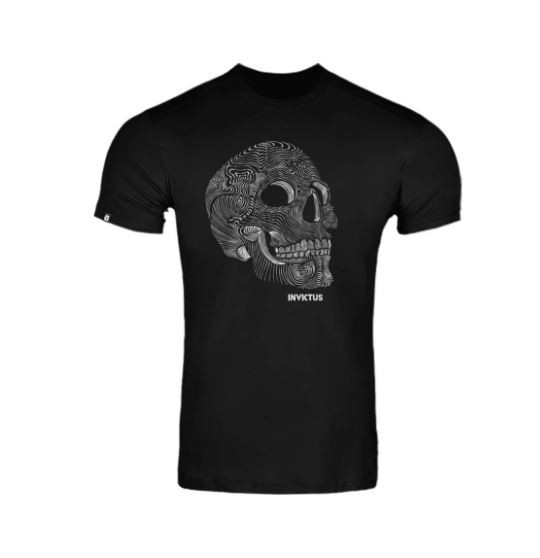 Camiseta Invictus Concept Skull Digital - Preto