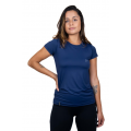 Camiseta Conquista Dry Cool UPF50+ MC Fem - Azul Marinho 