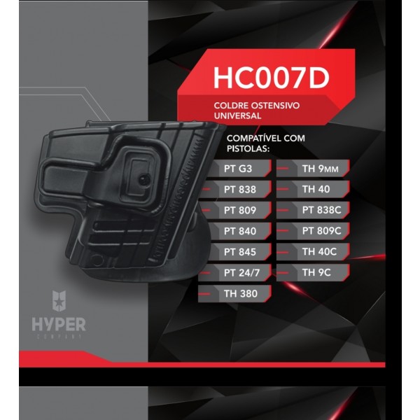Coldre Ostensivo Hyper HC007D - Universal