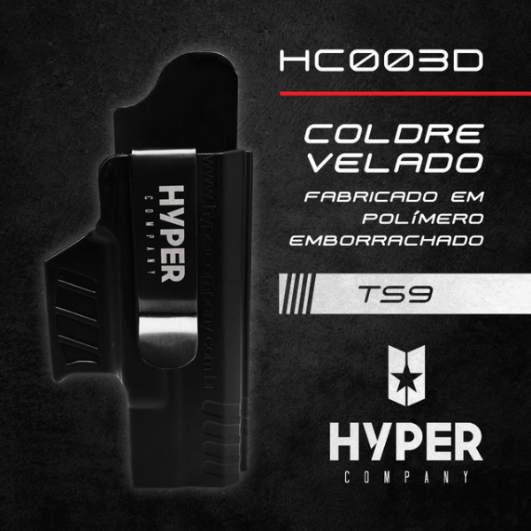 Coldre Velado Hyper HC003D PT Taurus TS9