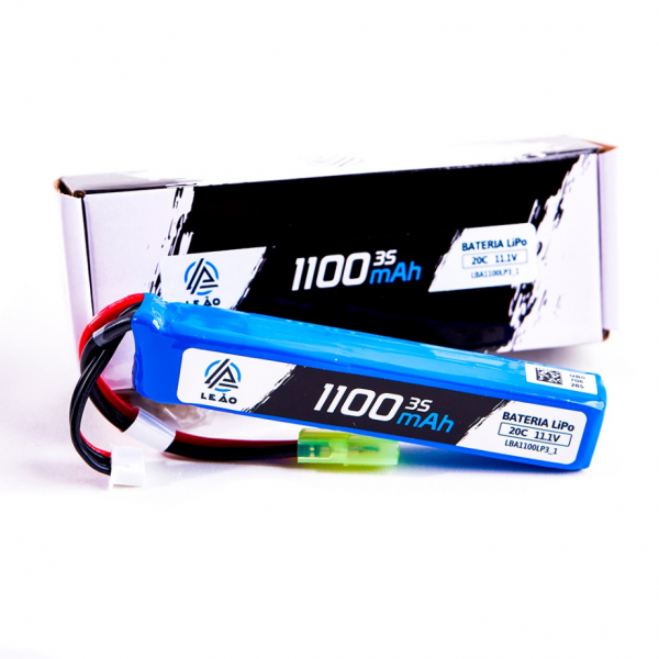 Bateria LiPO Leão Ultra 11.1V/3S(1 pack) 1100mAh 20C/40C Airsoft