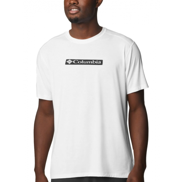 Camiseta Columbia CSC Branded Label Silicone Masc - Branca 
