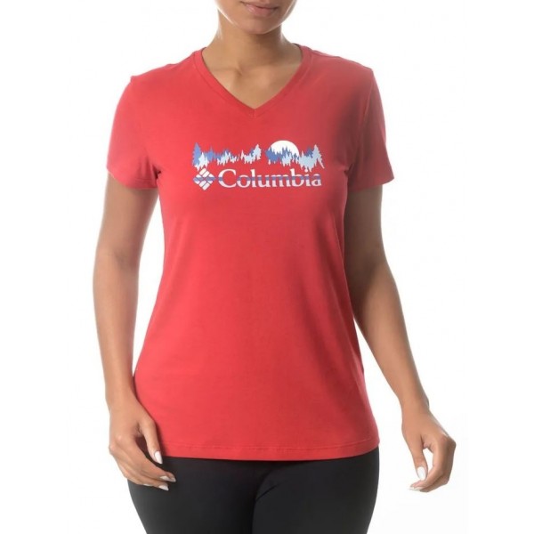 Camiseta Columbia Moonrise Fem - Vermelha 