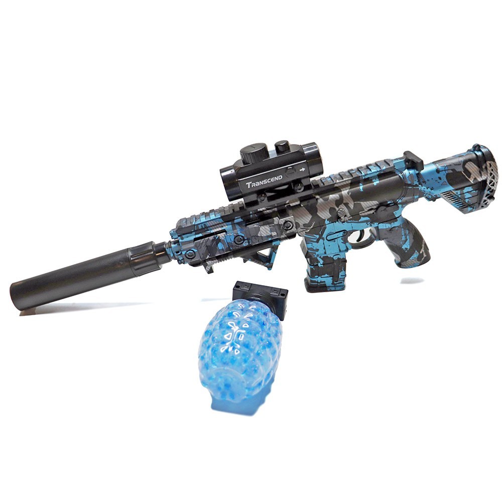 Lançador de Bolinhas de GEL Orbeez M416 - Camuflado Azul