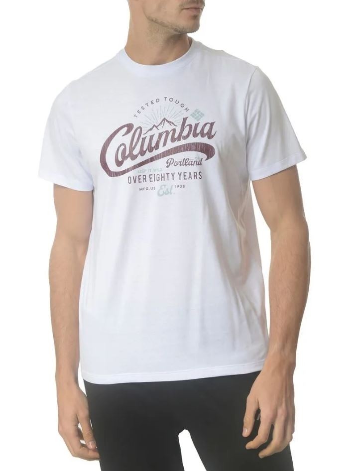 Camiseta Columbia Big C Branded Masc - Branca 