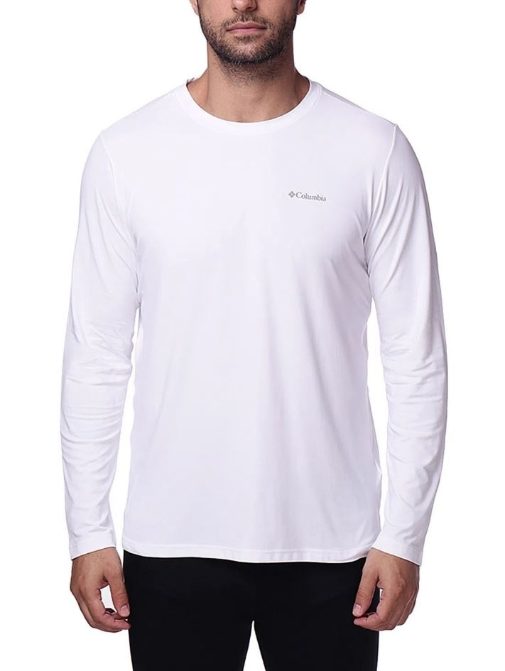 Camiseta Columbia Neblina M/L Masc - Branca