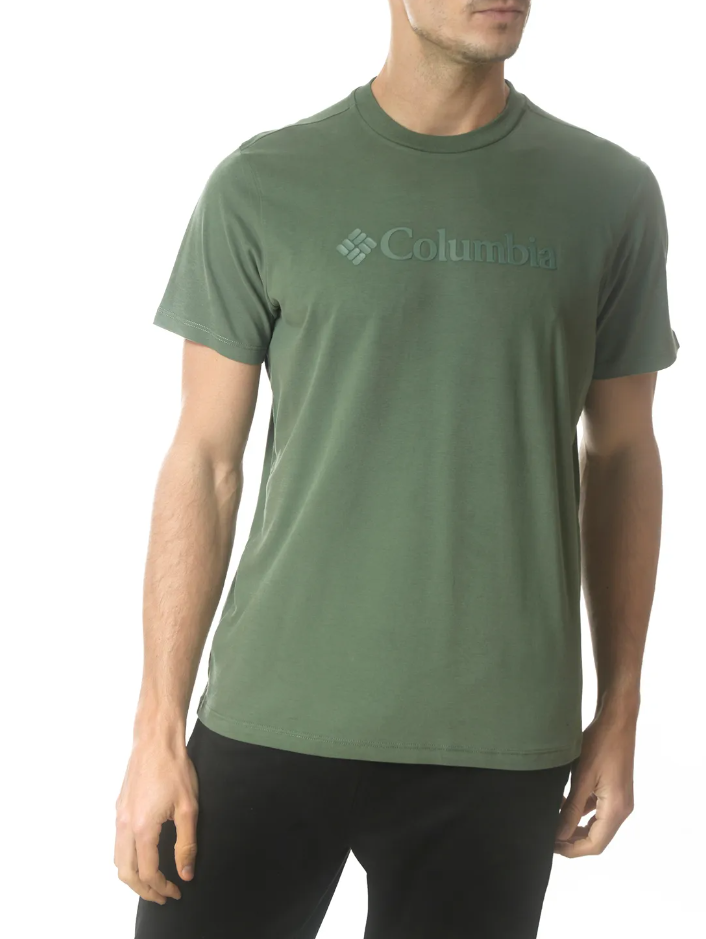 Camiseta Columbia Basic Logo II Branded Shadow Masc - Verde