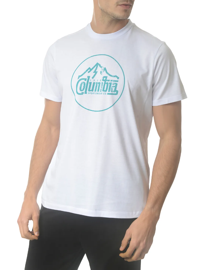 Camiseta Columbia Summit Seeker Retro Masc - Branca