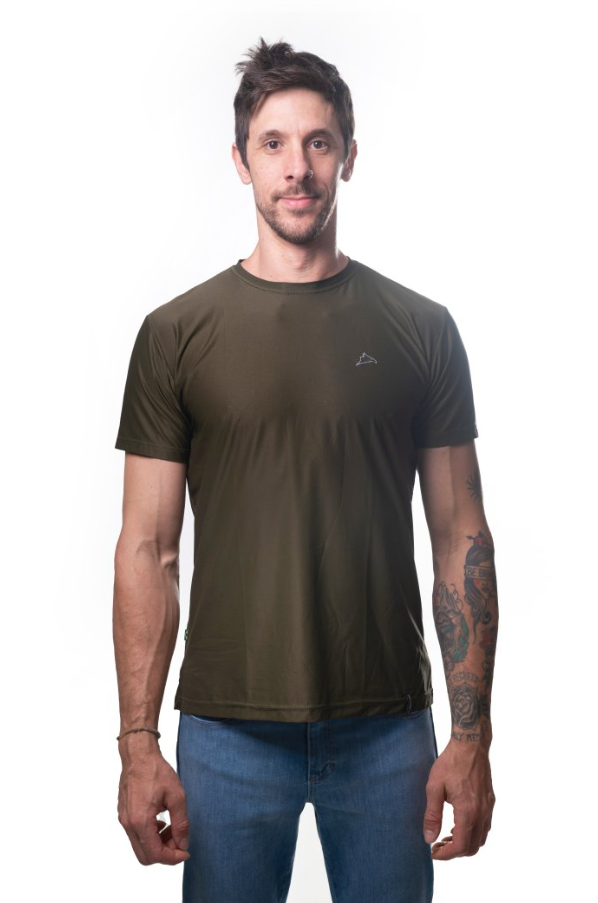 Camiseta Conquista Dry Cool UPF50+ MC Masc - Verde