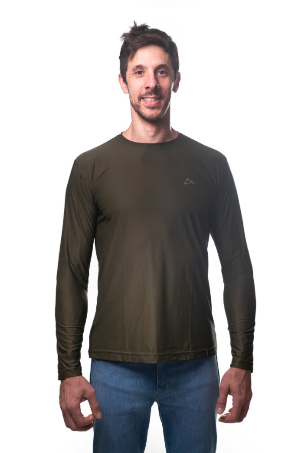 Camiseta Conquista Dry Cool UPF50+ ML Masc - Verde
