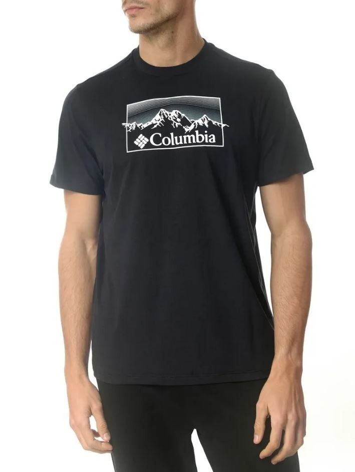 Camiseta Columbia Linear Range - Preto 