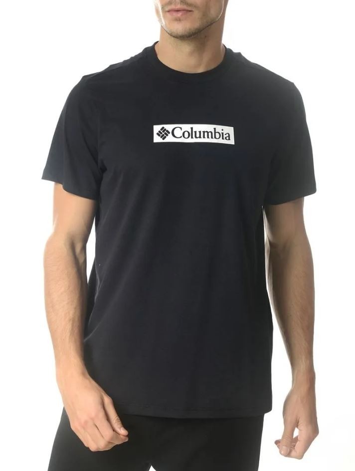 Camiseta Columbia CSC Branded Label Silicone Masc - Preto 